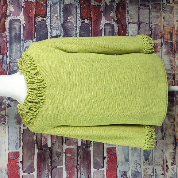 Coldwater Creek Fringe Accent Cardigan Sweater - Picture 3 of 7